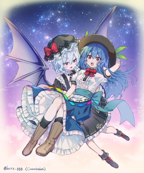 空がお似合いの2人 