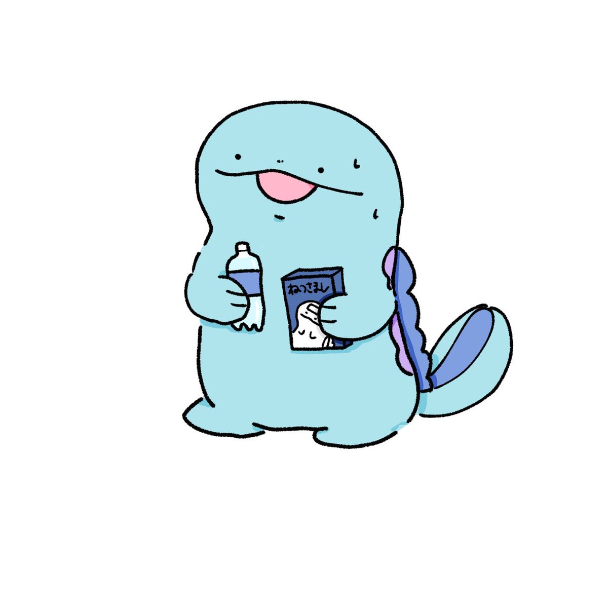 安静に ぴーさぶのイラスト