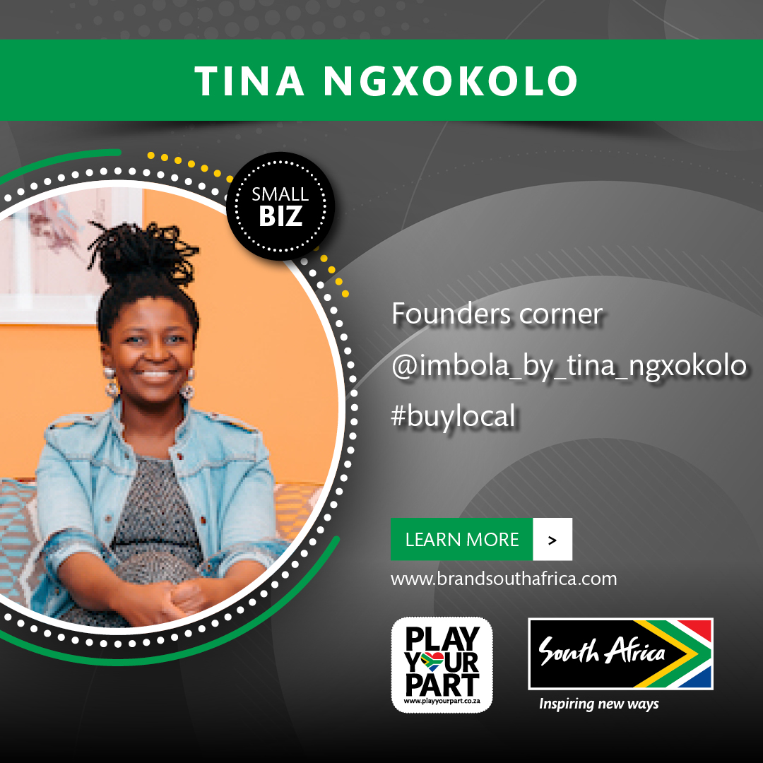 Meet  <a href="/tina_ngxokolo/">Tina Ngxokolo</a>, Fashion Designer and Founder of locally-manufactured clothing brand, Imbola whose pieces boast a modern take on beautiful, traditional Xhosa attire. Mzansi, Play Your Part and #BuyLocal! 🇿🇦

Need support? Tag your business in the comments below!
