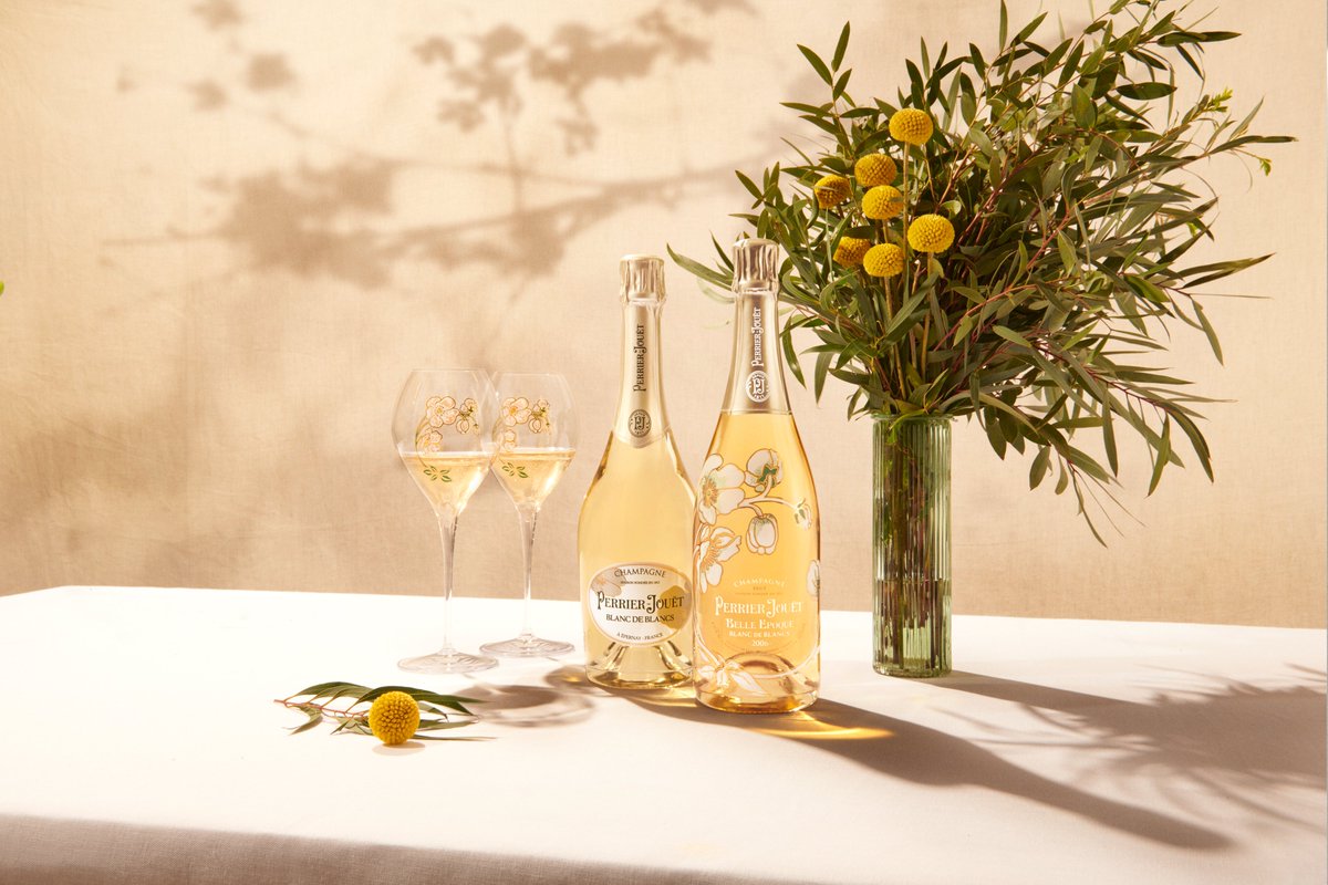 Maison Perrier-Jouët’s 100% Chardonnay cuvées, Perrier-Jouët Belle Epoque Blanc de Blancs and Perrier-Jouët Blanc de Blancs, honor the House’s signature grape with their intense aromas of white flowers and tangy citrus notes.

PLEASE DRINK RESPONSIBLY