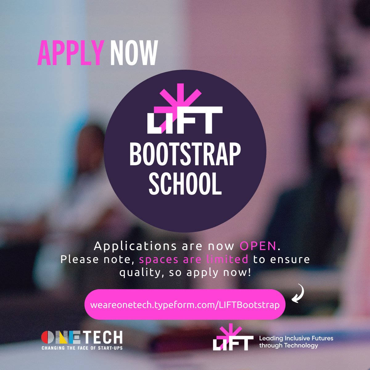 You still have time to take part!⏱️ 

#LIFTBootstrapSchool is a 12-week programme to help boost your business and turn your target audience into paying customers.

and its FREE!🤑 But you need to apply by 31 August 2021.

To apply or find out more: orlo.uk/C4p9q