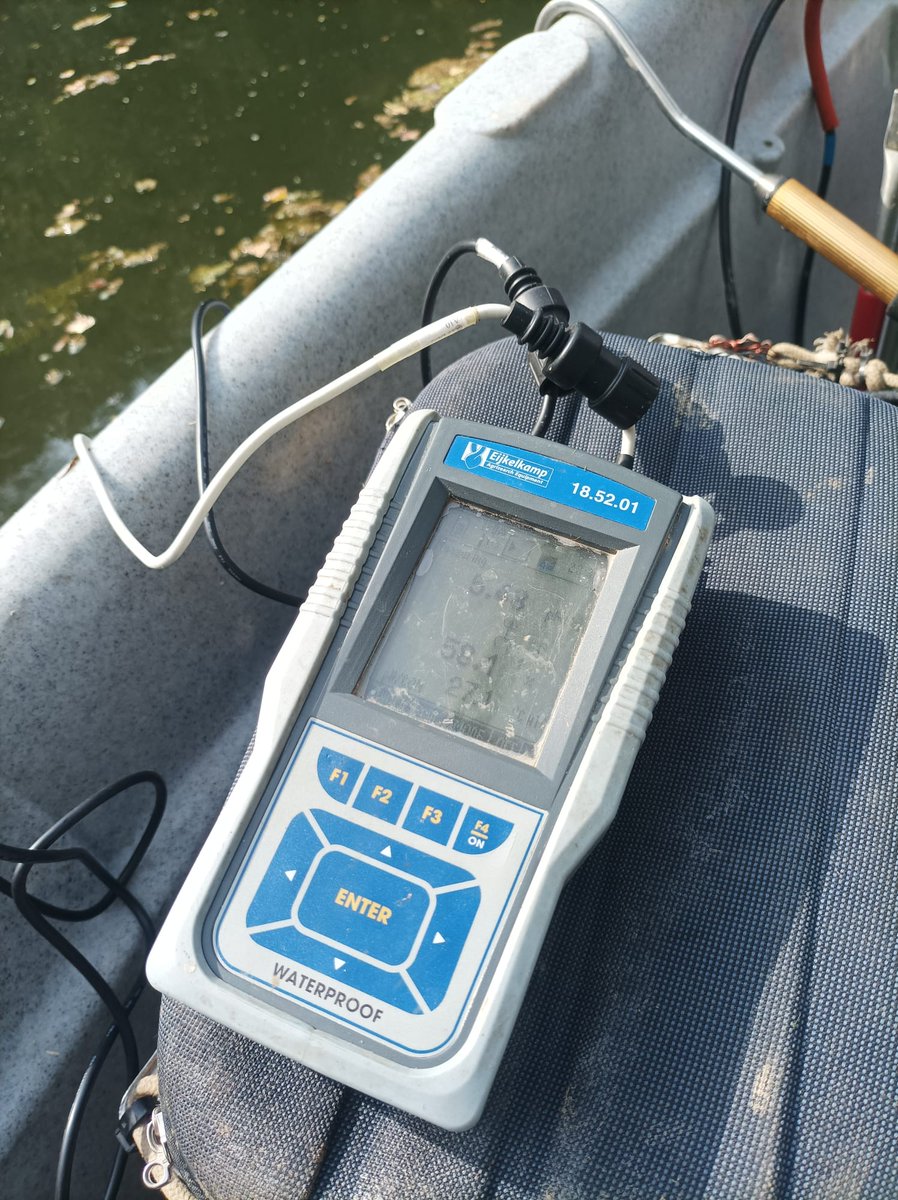 gnfreixe's tweet photo. 🐟 Una de les tasques que fem en el marc del projecte @BIOTRAM_ és el seguiment de les característiques fisicoquímiques de l'aigua (pH, conductivitat, % oxígen, salinitat...) per relacionar-les amb l'abundància i distribució d'espècies de peixos als punts seleccionats 📍💦 https://t.co/a0S7Sa9drG