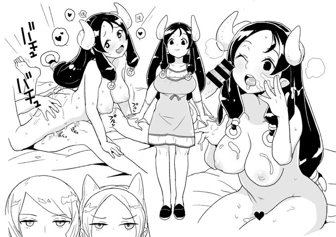 Skebで描いた牛山さん。『ドリストア』収録の丑の人です。 https://t.co/sPol5l7WW5 #Fantia #ファンティア 