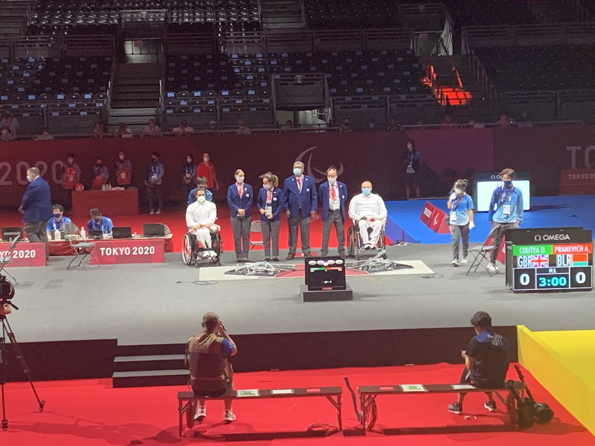 Two medal matches and two medals won at the Wheelchair Fencing!

<a href="/PiersGilliver/">Piers Gilliver MBE</a>🥇
<a href="/DCoutya/">Dimitri Coutya</a> 🥉

The first <a href="/ParalympicsGB/">ParalympicsGB</a> Wheelchair Fencing gold for 33 years. 

What a day. What a team. 🇬🇧🇬🇧🇬🇧

#ImpossibleToIgnore