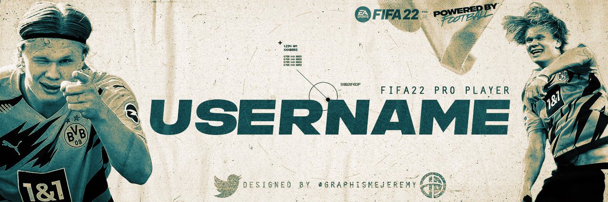 GraphismeJeremy's tweet photo. On avance sur le header full éditable (couleurs, nom, poste, joueurs etc.). D’ailleurs vous aimeriez quel joueur sur votre bannière  ? https://t.co/4n7wOZKbv3