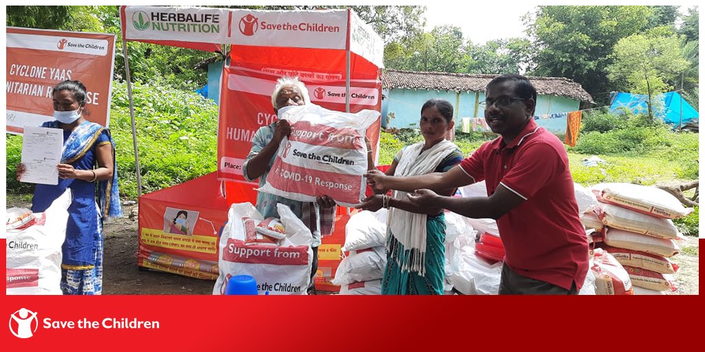 balrakshabharat's tweet photo. #CycloneYaasResponse | We are continuing to support the communities that were worst-hit by #CycloneYaas, which struck the eastern coast of India in May this year. A glimpse of our food kit distribution in📍Chakradharpur, #Jharkhand today. https://t.co/IJrfFnnLrO