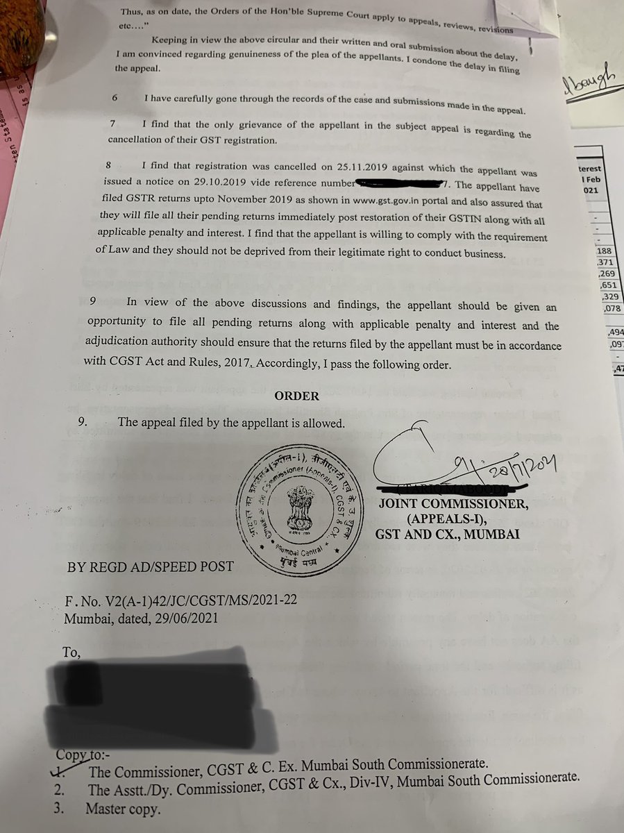 rahulthakar87's tweet image. @cbic_india @FinMinIndia This is frustrating. A tax payer is given deadline to file pending returns by 31st Aug 21 to avail rationalised late fee benefit. Despite an appeal order passed on 28.07.2021 for allowing restoration of RC, till date it is not active on portal. #gstpam
