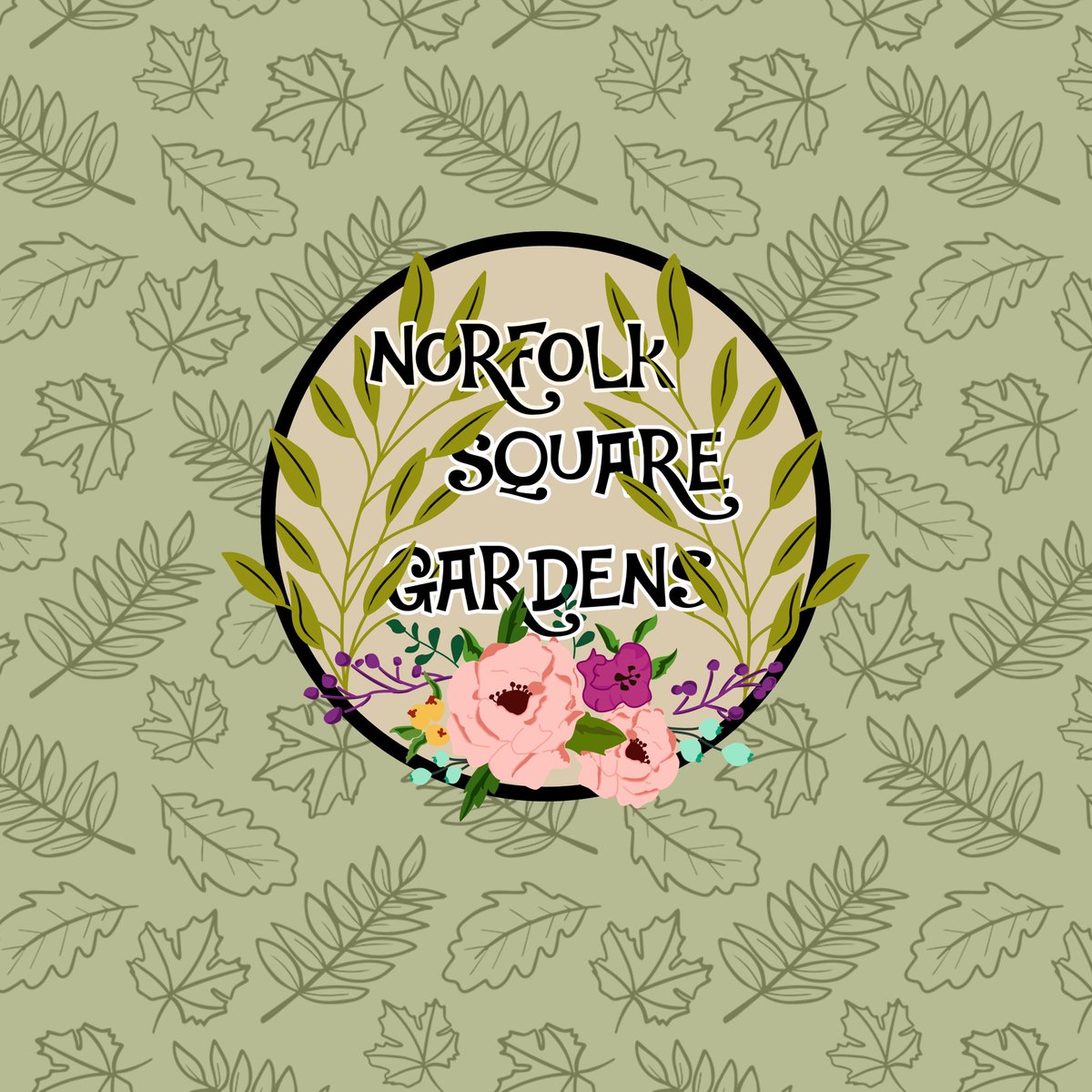 CreativeGuys_'s tweet photo. @KonkerStudios We made this logo for our friends at the Norfolk Square Gardens association 🌺🌳🍃 https://t.co/9ouND3YQne