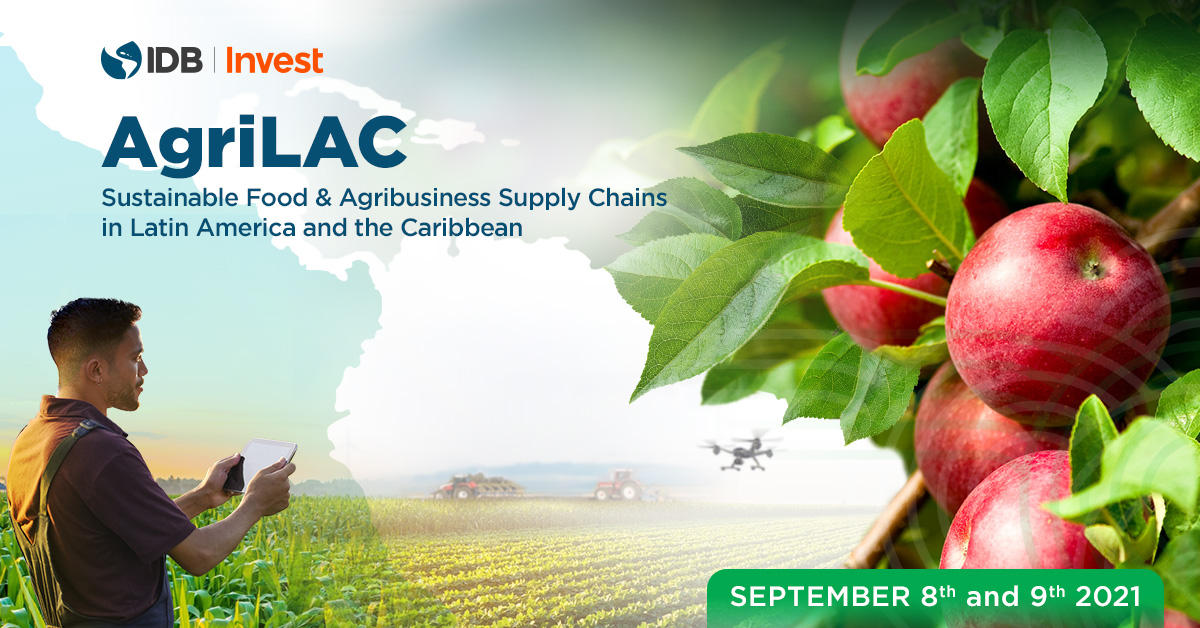 Join us at #AgriLAC to discuss the latest trends in #sustainable food &amp; #agribusiness, explore ongoing opportunities for regional integration, bring digital solutions to smallholders, and manage the impact of climate change. Register today: bddy.me/2USPnWm #Vision2025