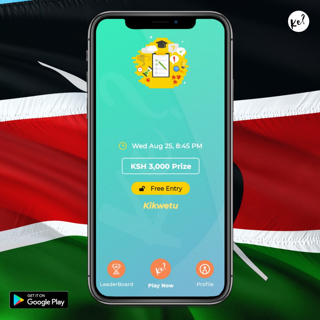 trivia254's tweet photo. Usiboeke na Trivia254❕ Get the #Trivia254 app now for nightly witty, whip-smart and riveting trivia contests. Get the app via ➡️ https://t.co/kr6RUSq9pF https://t.co/P4PPwr4yJz
