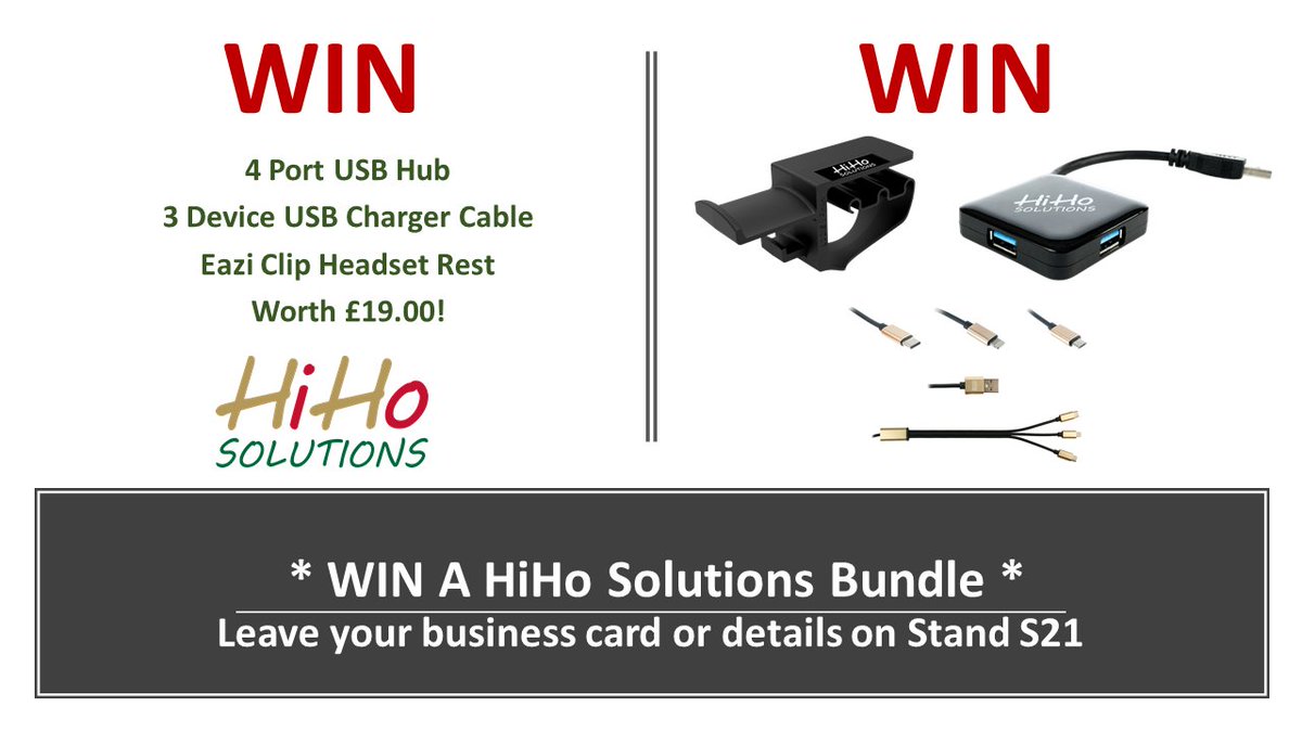 hihosolutions's tweet image. Win with NB Data at the Emergency Services Show

7th and 8th September NEC Birmingham

See us on Stand 21 and leave your details for a chance to win a HiHo Solutions USB Accessories Bundle

Make your home/office work easier

#ESS2021 #NBData

hihosolutions.co.uk/accessories