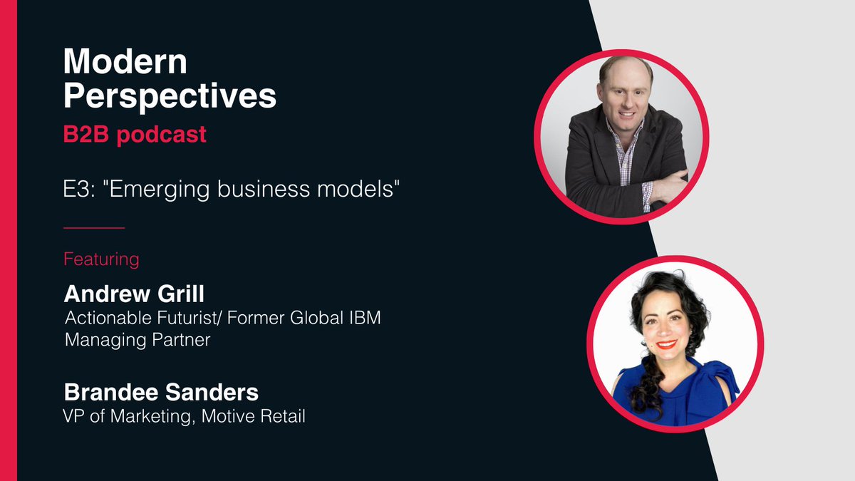 Transform people's mindsets - not just your products and services. How to think outside-the-box when it comes to emerging business models: ow.ly/hZ8N50FYuNL

#ModernPerspectivesPodcast #DigitalTransformation #B2BMarketing