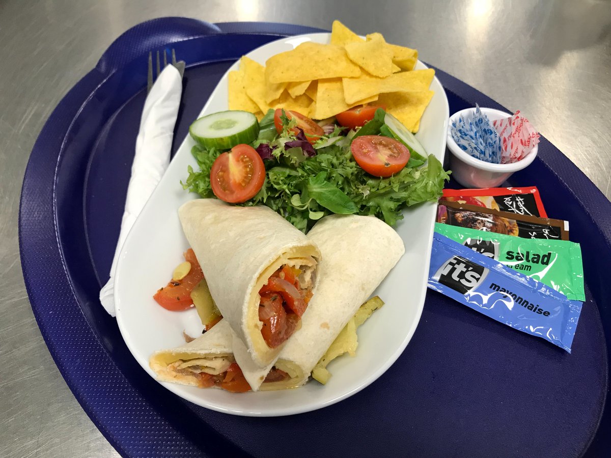 Looking forward to having our delicious new roasted vegetable wrap on the menu from next week! <a href="/LifeCafeMcr/">LifeCafe</a> #saletown #M33 #cafe