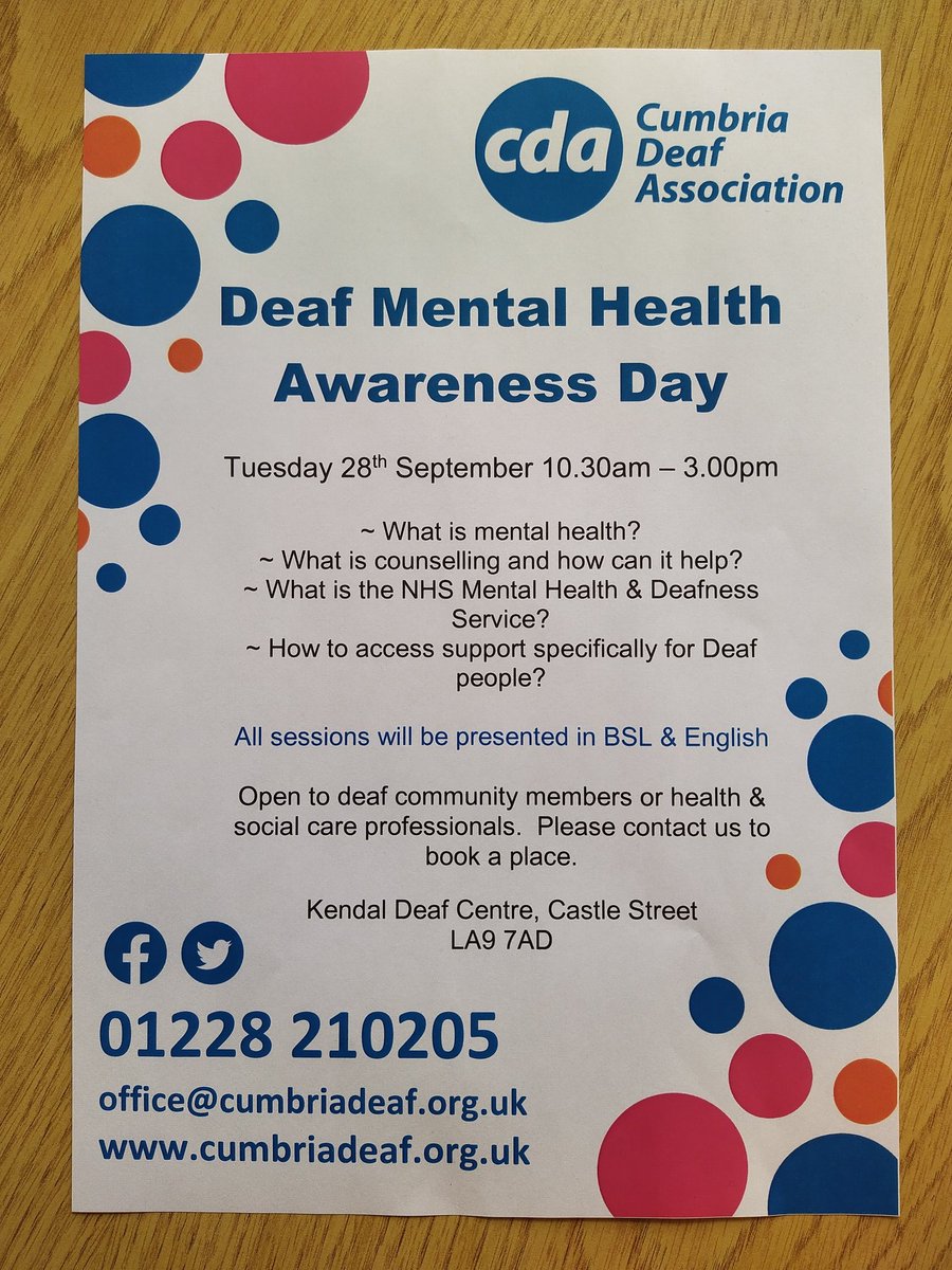 Cumbria Deaf Association tweet media