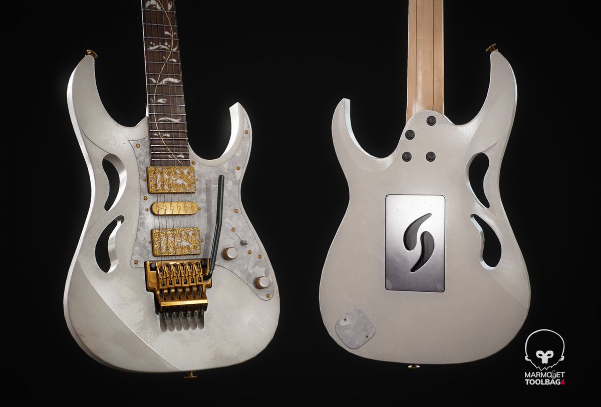TheRookiesCO's tweet image. Member Level: CONTENDER - Ibanez PIA Steve Vai Signature by Giovanni Rodrigues Ferrari - therookies.co/projects/30719

#Autodesk3dsMax #AutodeskMaya #Substance3DPainter #AdobePhotoshop #MarmosetToolbag4 #3d #3dart #3dartist #cgart #digitalart #instaart #gamedev #indiedev #design