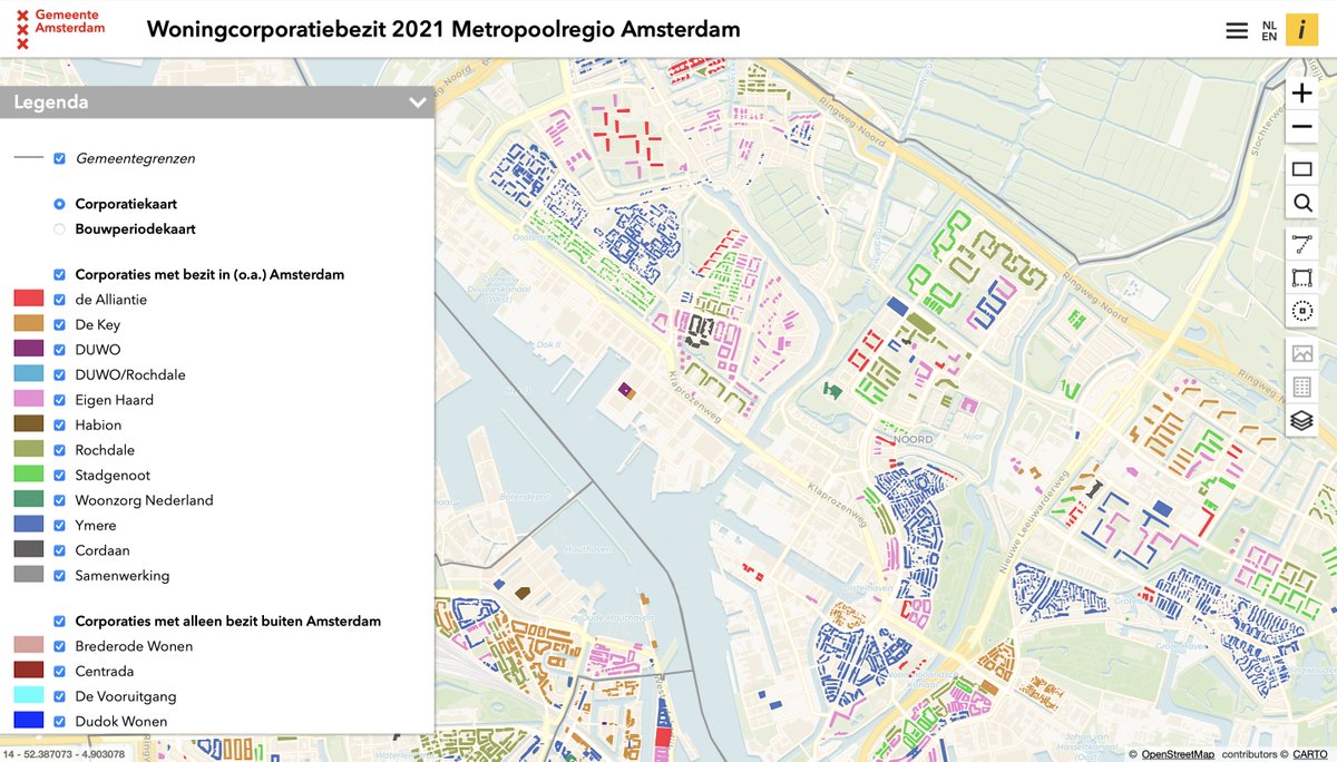 afwc1917's tweet photo. De digitale atlas van de woningcorporatiewoningen is weer up to date! Bekijk hier waar de woningen van de 30 Amsterdamse corporaties staan.
 https://t.co/XH0rdyBGaw #amsterdam #woningcorporaties #digitaleatlas https://t.co/uN8ADVVDWG
