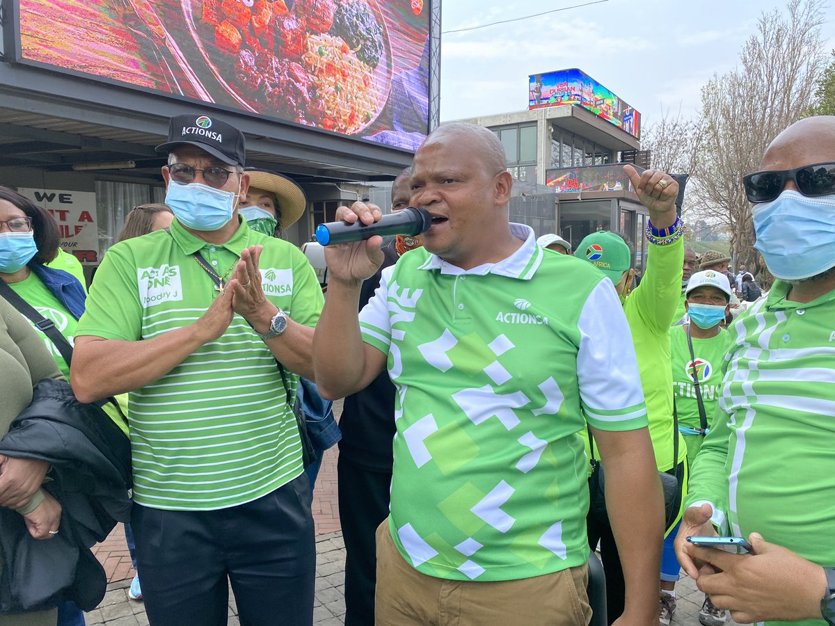 ActionsaE's tweet photo. The Mayoral Candidate of Ekurhuleni @MosekiTlhogi message: 

Only we can free ourselves from the the government that has neglected us. Only we have the power to bring change in South Africa

#LetsFixSA https://t.co/WAzKZeQvbS