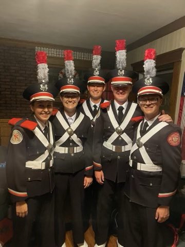 eric_gerstner's tweet photo. T-Row Rookies and 1 second year, who never had the opportunity to wear a uniform last year due to the Pandemic, learned how last night!  OH!  Go Bucks! Stephen is in the middle.@KingsBands @TBDBITL @KingsJazzBand @KINGSPercussion @singatkings https://t.co/wTRtzQPYIg