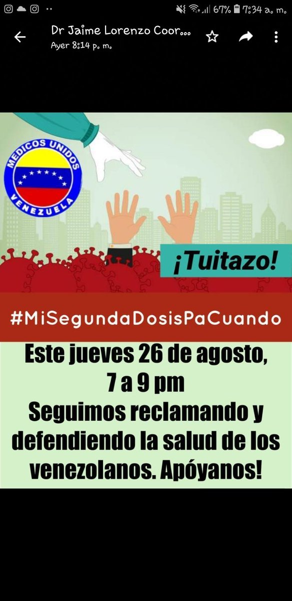 yudith_kari's tweet photo. #MiSegundaDosisPaCuando 
La población venezolana no puede seguir siendo ultrajada... No descansemos en el reclamo de nuestros derecho a la vida... El estado debe garantizar la vacuna completa... 
@jguaido @MariaCorinaYA @maduradascom @NicolasMaduro @opsoms @ONU_derechos https://t.co/cnvhv8keUv