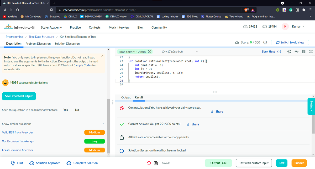 kmritunjay_'s tweet photo. Day 99/100 of #100DaysOfCode
Streak-97/100 of #100days_with_IB
#IB_coding_streak #scalerLearning #scaler100DoC
#codewithscaler
@scaler_official

@interview_bit https://t.co/CfFey7MoZ3