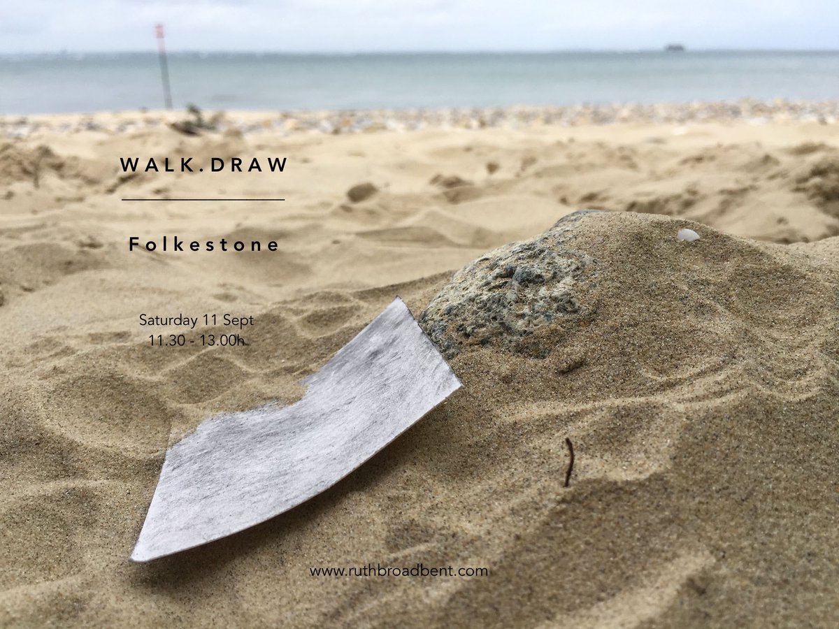 walk.draw (@walk_draw) on Twitter photo W A L K . D R A W - F o l k e s t o n e
Sat 11 Sept 11.30-13h
We’ll start Touchbase Gallery then walk and draw our way towards the sea.
Come and join us and see <a href="/hyphaedrawing/">hyphae drawing collective</a> exhibition too.
Info and booking <a href="/Ruth_HBroadbent/">Ruth Broadbent</a> ruthbroadbent.com/walk-draw/ #drawing #walkdraw W A L K . D R A W - F o l k e s t o n e
Sat 11 Sept 11.30-13h
We’ll start Touchbase Gallery then walk and draw our way towards the sea.
Come and join us and see <a href="/hyphaedrawing/">hyphae drawing collective</a> exhibition too.
Info and booking <a href="/Ruth_HBroadbent/">Ruth Broadbent</a> ruthbroadbent.com/walk-draw/ #drawing #walkdraw