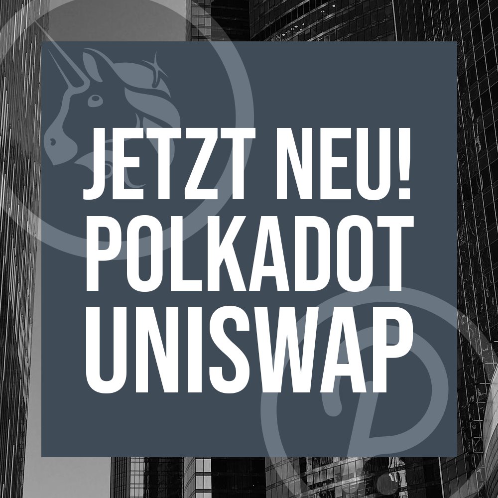 DeJusttrade's tweet image. Mit Polkadot &amp;amp; Uniswap gibt es nun zwei weitere Kryptowerte, welche Du 24/7 bei justTRADE handeln kannst!
Du möchtest wissen welche Werte du noch handeln kannst? Gar kein Problem! Besuche einfach unsere Website unter justtrade.com 
#justEASY #justTRADE #onlinebroker