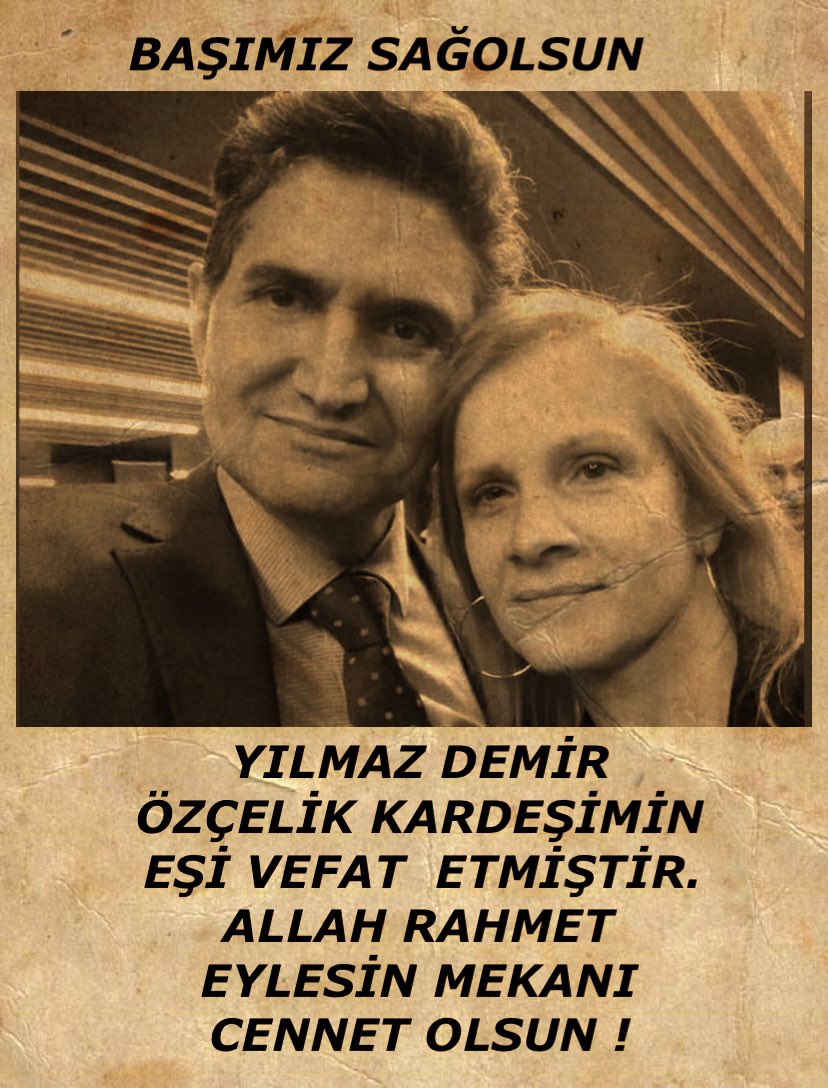 𝓘̇𝓫𝓻𝓪𝓱𝓲𝓶 𝓚𝓞𝓛𝓓𝓐𝓜𝓒𝓐 (@ibrahimkoldamca) on Twitter photo E.ASTSUBAY YILMAZ DEMİR ÖZÇELİK KARDEŞİMİN  EŞİ VEFAT  ETMİŞTİR. NUR İÇİNDE YATSIN ,
ALLAH RAHMET EYLESİN MEKANI 
CENNET OLSUN !@KOMANDOASTSUBA1 E.ASTSUBAY YILMAZ DEMİR ÖZÇELİK KARDEŞİMİN  EŞİ VEFAT  ETMİŞTİR. NUR İÇİNDE YATSIN ,
ALLAH RAHMET EYLESİN MEKANI 
CENNET OLSUN !@KOMANDOASTSUBA1