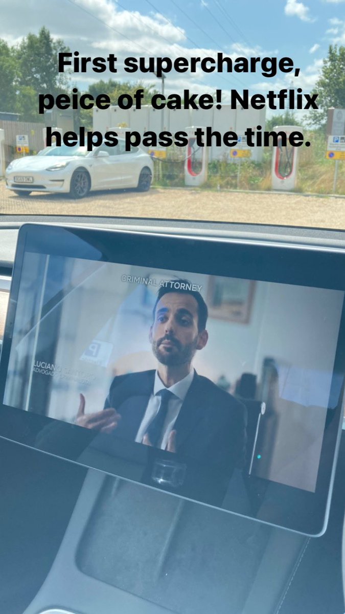 Have become one of those Tesla guys. First time trying out the charging network and impressed quite how simple it is. Miles better than experience of charging my previous car (non Tesla) #ElectricVehicles
