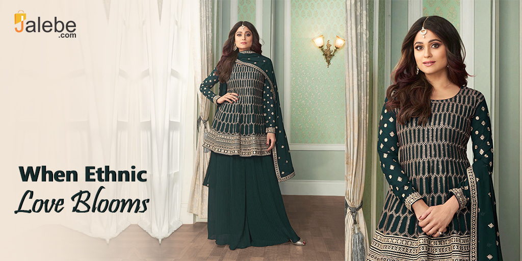 A perfect ethnic gift from Jalebe that makes your lives intertwined so beautifully together.

Visit: bit.ly/3Dhc8Vc

#indianethnic #ethnicfashion #shararasuit #pakistanisuits #chudidarsuit #salwarkameez #ethnicfashion #ethnicdress #designersalwarsuit #jalebeinc #USA