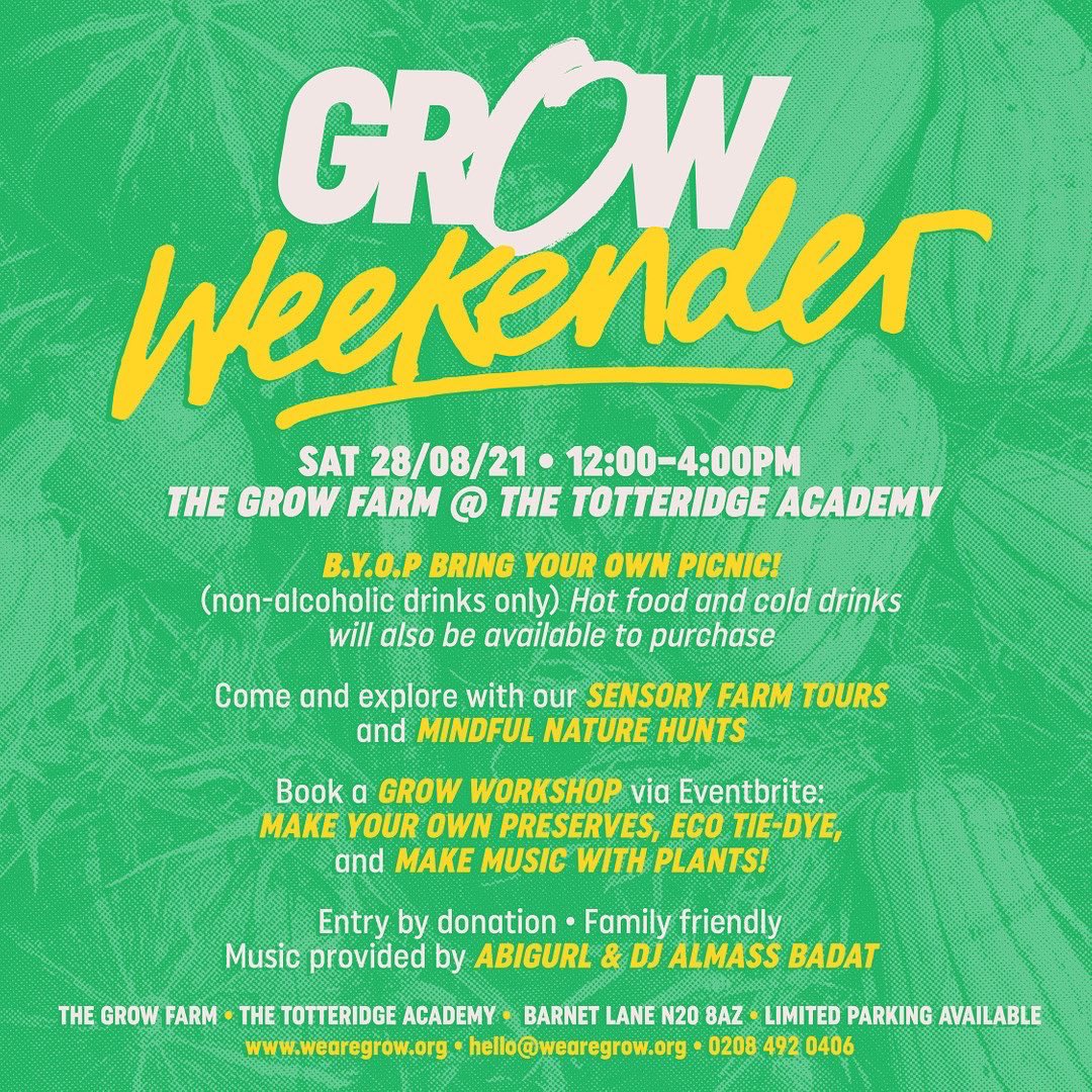 wearegrow___'s tweet photo. We’re just 2 days away from the GROW Weekender and pumped! We can’t wait to see all of you 💚

#GROW #WeAreGROW #GROWWeeknder #GROWfarmatTTA #Barnet https://t.co/rtRPqLaNzX