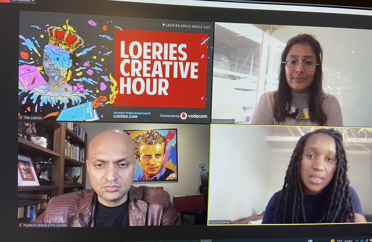 A really interesting webinar from <a href="/loeries/">Loeries</a> today. The topic was ‘Does sex still sell?’ <a href="/SuhanaGordhan/">Suhana Gordhan</a>