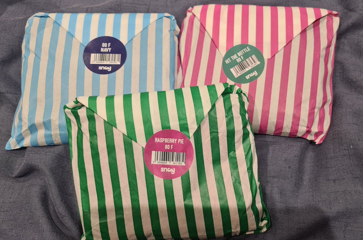 MrsMcScience's tweet image. I have so many @SnagTights 😂 husband thinks I have a problem because I have so many now. My students love that I match my make up to my (brightly coloured) clothes. Excited to have these. Feel the packaging for Hit the Bottle and Raspberry Pie should've been switched though 😂