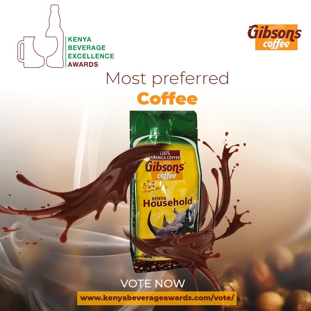 GibsonsCoffee's tweet photo. Hi guys, vote for Gibsons Coffee as your Most Preferred COFFEE, in this years beverage awards, 
@BeverageAwardKE
 2021 

https://t.co/78lXIrTfn7

#specialitycoffee
#coffeeculture
#CoffeeLovers 
#CoffeeTime 
#kbea2021
#KenyaBeverageAwards
#VotiaDrinkYako https://t.co/nduGKfkHpY