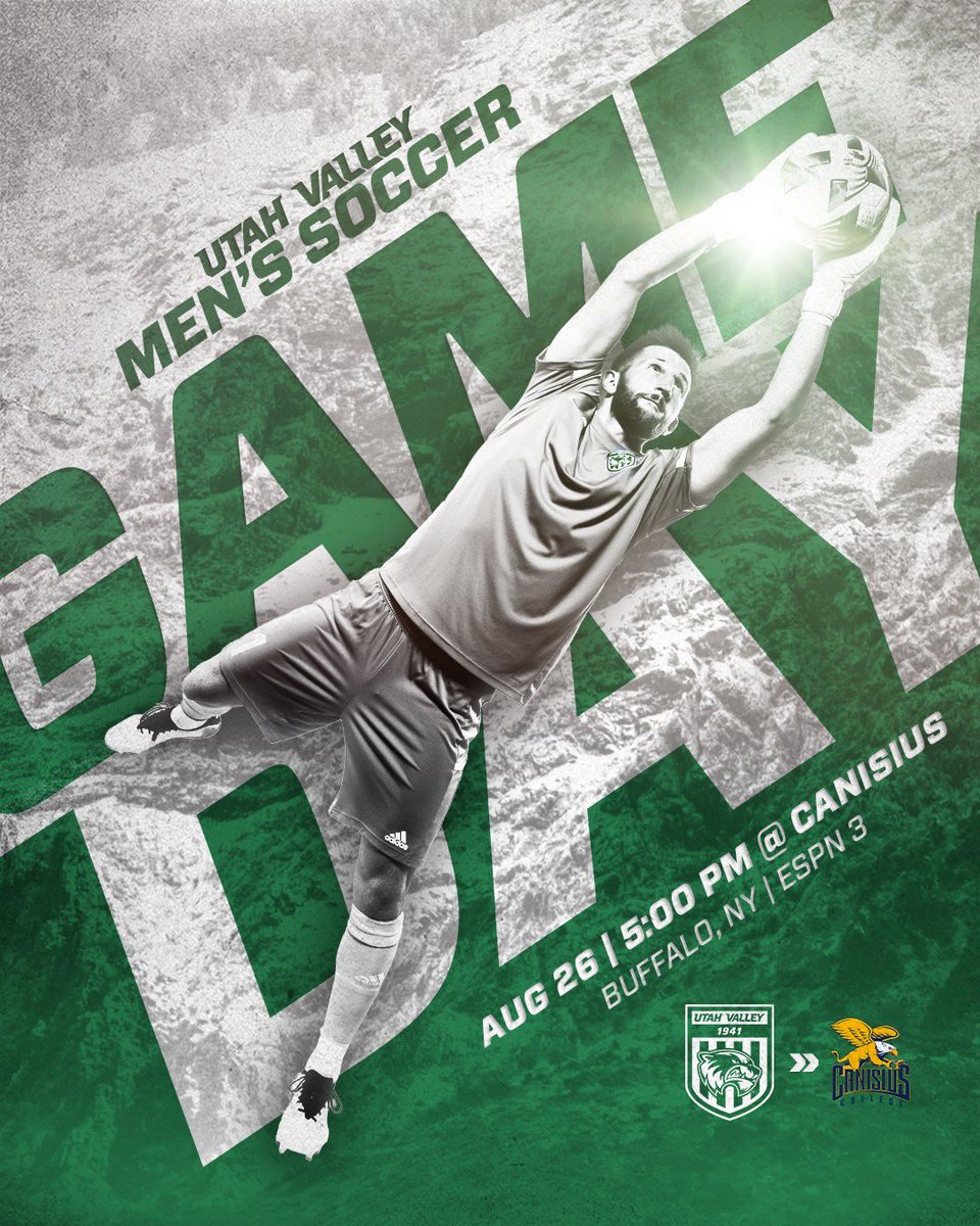 UVUmsoc's tweet image. First game of the season is here 😤 
Tune in at 5 PM on ESPN 3 

#GoUVU #UVU #UVUmsoc