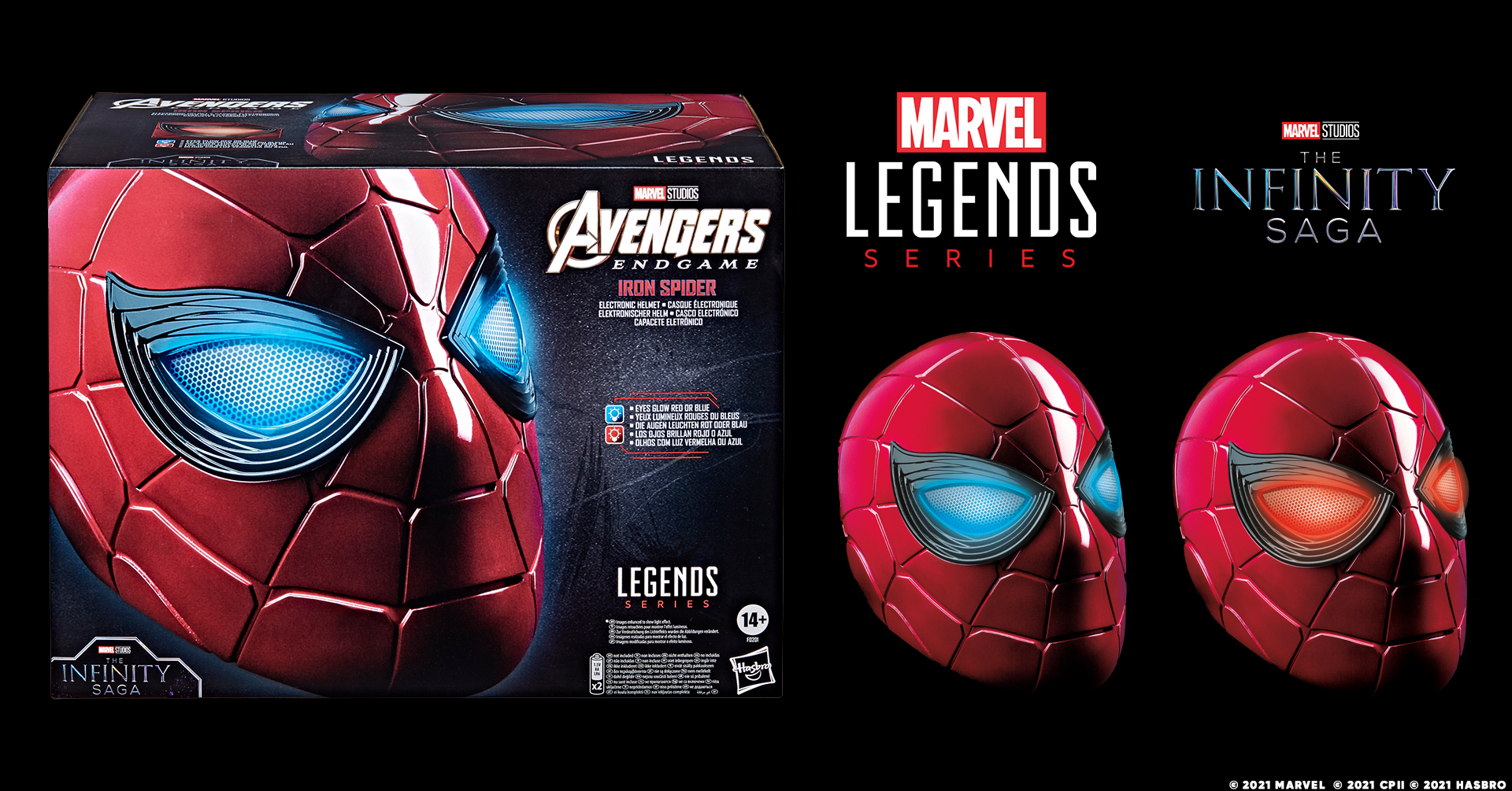 Hasbro Pulse on X: Marvel Legends Series Iron Spider Electronic Helmet!  This premium helmet has light-up FX inspired by the Tony Stark-designed Iron  Spider technology that appears in the Marvel Cinematic Universe.