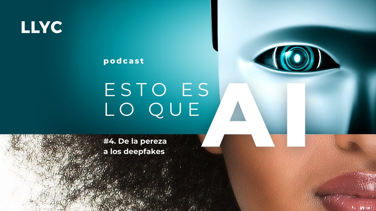 En el cuarto episodio de #EstoEsLoQueAI hablamos de uno de los temas más polémico y discutidos alrededor de la Inteligencia Artificial #AI: los deepfakes. ¿Qué son exactamente? ¿Qué tecnología hay detrás? 

➡️🎧¿Todavía no lo has escuchado? #podcast ow.ly/yE8R102UvVd