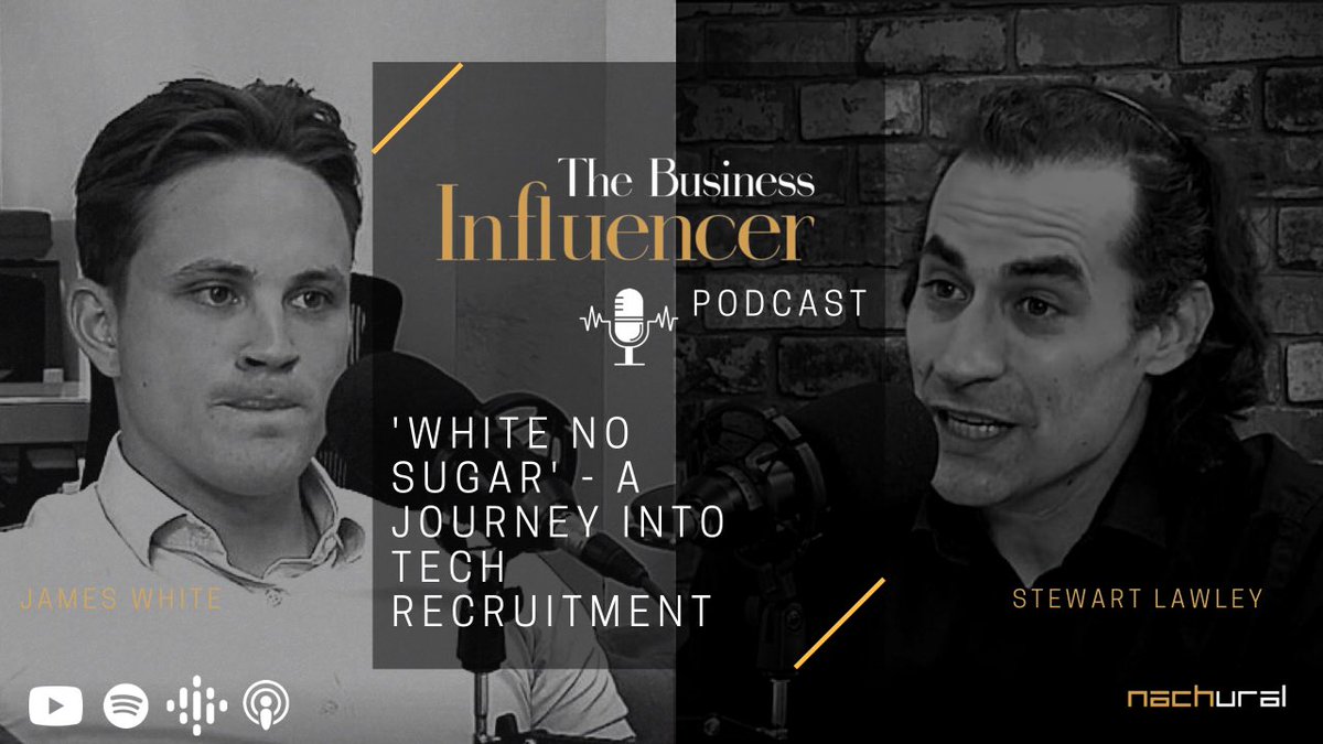 'White No Sugar': A Journey Into Tech Recruitment. The @tbipublication Podcast is available now, featuring @james91white, former winner of The Apprentice and CEO/Founder of @RT_Recruitment. We discuss entrepreneurship, talent/tech Watch it on YouTube: youtu.be/8w9Mgfu6Dl4