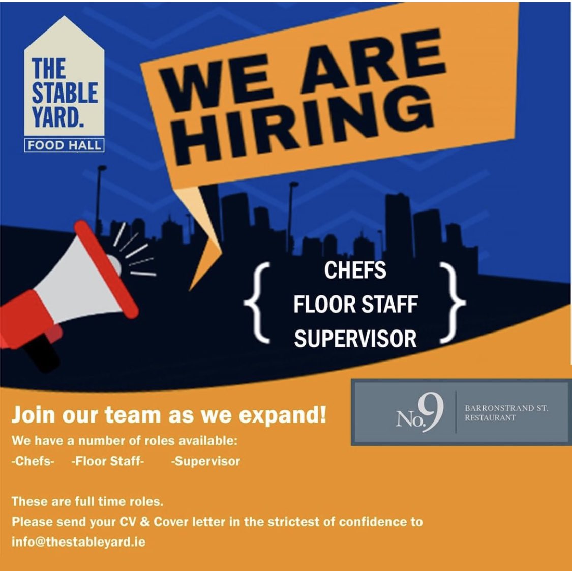 We are hiring across all areas! #jobfairy please share 🙏