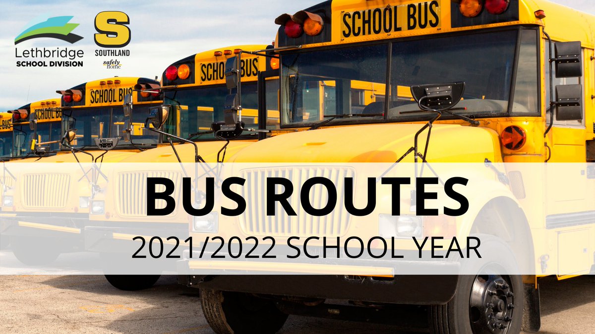 Bus routes for the 2021/2022 school year are now available. Visit the @LethSchDivision website for more information: lethsd.ab.ca/our-district/n…