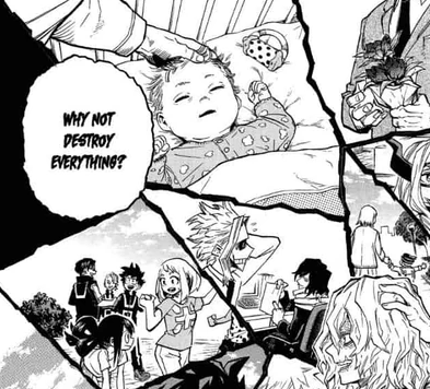 Tagreis's tweet photo. #bnhaspoilers #bnha324 #BNHA  Hori wouldn't kill a baby now? https://t.co/1YHNWcTX47