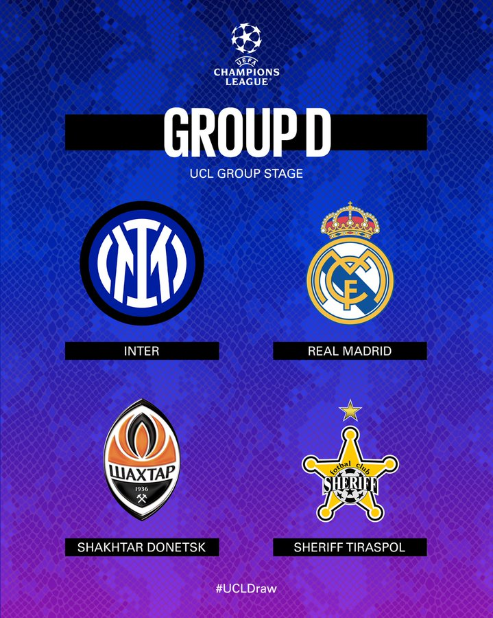 🌟 | UNDIAN

Inilah grup kita di <a href="/ChampionsLeague/">UEFA Champions League</a>

#UCLdraw #ForzaInter