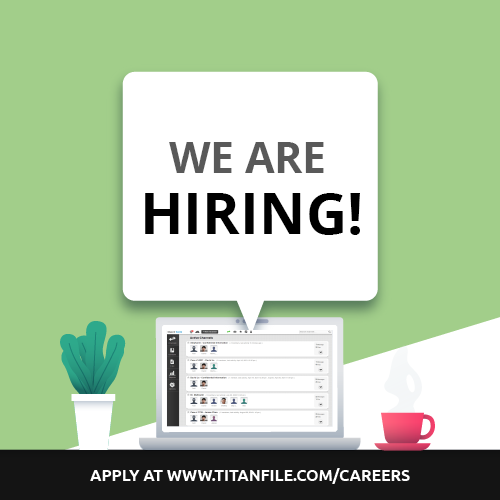 We're looking for energetic, driven individuals to join our sales team!

If you're interested in helping businesses revolutionize how they deliver services to their clients, please apply at titanfile.com/careers/

#torontojobs