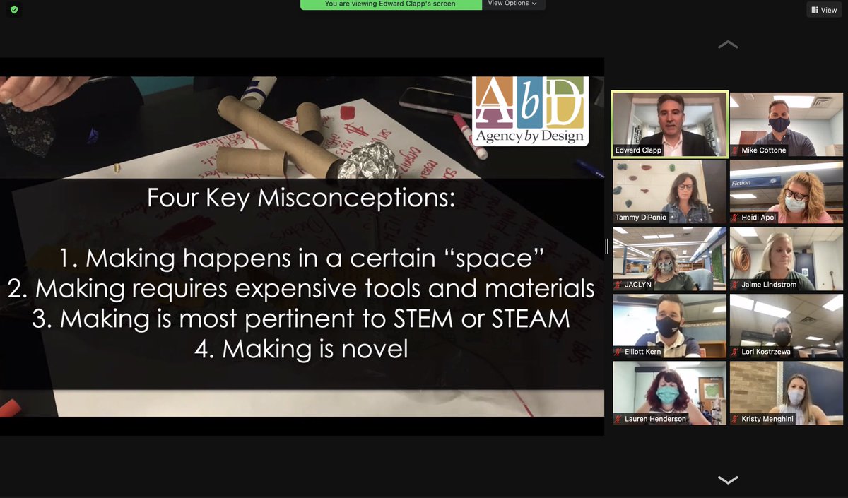 IamMikeCottone's tweet image. Important to name the misconceptions of “making.” #MakerCenteredLearning ⁦@EdwardPClapp⁩ #AgencyByDesign