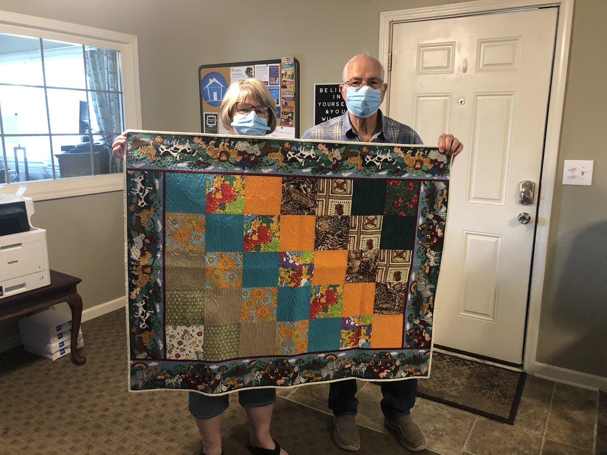 HillcrestHope's tweet photo. Thank you to the Nitetime Needlers Quilt Guild for their recent donation of several quilts for our residents! #ThankfulThursday https://t.co/xf5Ig0pp4A
