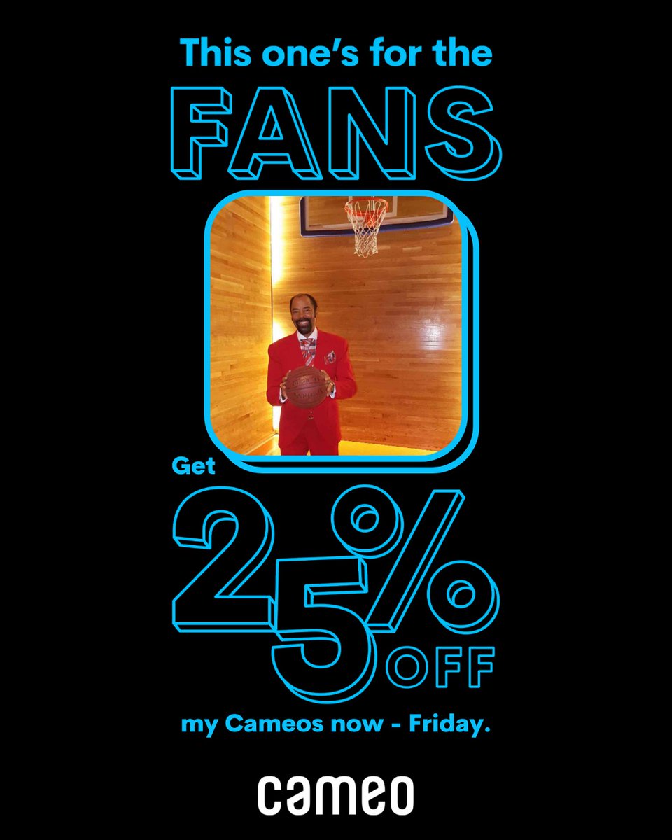 Check me out on @BookCameo this week. @nyknicks