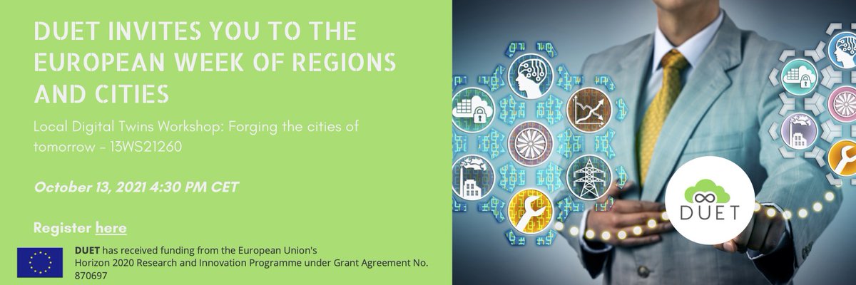 Interested in digital twins? Join me speaking about Pilsen digital twin journey at a workshop on 'Local Digital Twins: Forging the cities of tomorrow' organised within the 19th European Week of Regions and Cities on 13 October at 16:30 CET. Register at eu.app.swapcard.com/event/eu-regio…