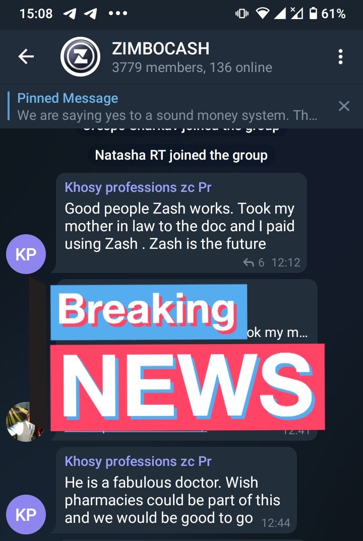 Many services and products nationwide are now being offered in exchange for Zimbocash! Zimbabwe will never be the same again! #operationrrestoredvalue