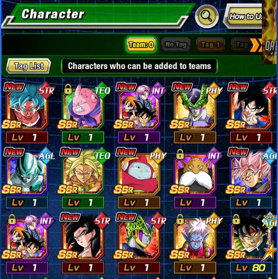 JimmyHayes68's tweet photo. @59Gaming1 150 tickets and my luck was really good! Gt trio, toppo, and teq buu are new. And just about everyone else are dupes. Very happy with the summons. Gl to everyone this celebration! https://t.co/1tOAkDUtD0
