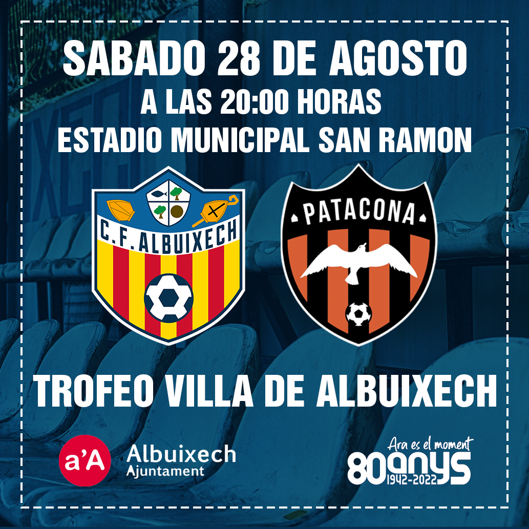 ✅𝗛𝗼𝗿𝗮𝗿𝗶𝗼 𝗰𝗼𝗻𝗳𝗶𝗿𝗺𝗮𝗱𝗼

Pretemporada Amateur

📅 28 agosto 2021
⏱ 20:00
🆚 <a href="/patacona_cf/">Patacona C.F.</a> B

🏟 Estadio municipal San Ramon de Albuixech

🔵⚪️ #vamosalbuixech #AraEsElMoment