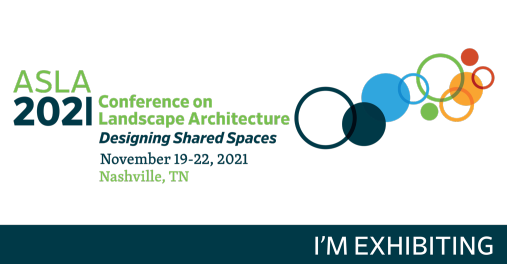 We're looking forward to finally connect in-person with <a href="/NationalASLA/">American Society of Landscape Architects</a> at #MusicCity in Nashville.
Meet us in booth # 822 !
 bit.ly/2UWvCNi 
#ASLA2021 #ASLAEXPO #LandscapeArchitecture #landscapearchitect